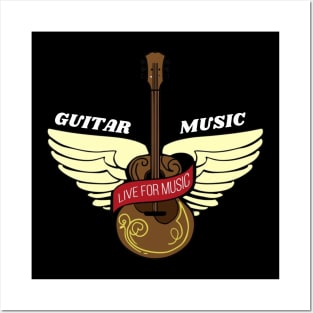 guittar- music Posters and Art